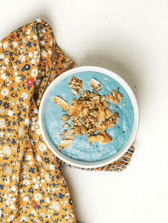 Blue wildflower smoothie