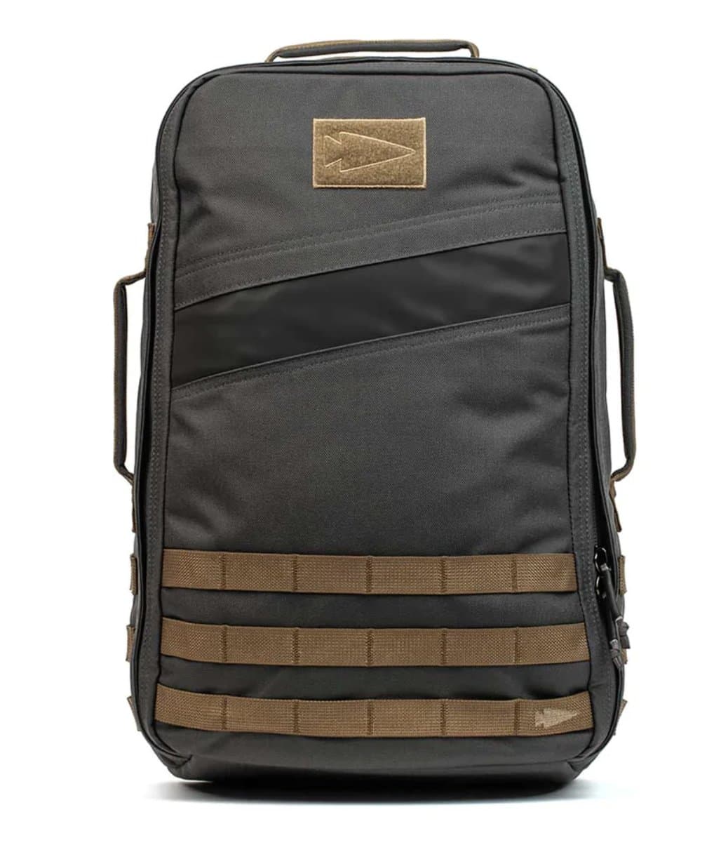 GORUCK Rucker 4.0 backpack in armor grey and coyote